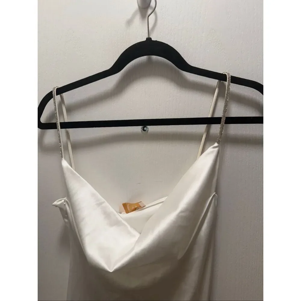 GIGII'S Women's Aure Shine Maxi Dress Bridal White size S Preloved - Picture 5 of 5